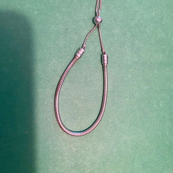 Pandora Moments Snake Chain Slider Bracelet - Picture 1 of 3